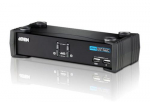 ATEN 2-port USB DVI KVM-lliti heliga ja USB 2.0 keskhubiga (KVM-kaablid kaasas)