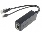 MicroConnect PoE Splitter, 5V 2.4A Ethernet to RJ45 + MicroUSB