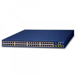 Planet IPv6/IPv4, 48-Port Managed 802.3at POE+ Gigabit Ethernet