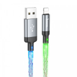Hoco USB-kaabel A-pistik Lightning-pistik 2,4A 1 m U112 hall
