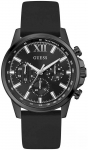 GUESS Walker Chronograafi meeste kell, must silikoon, 44mm