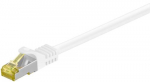 Goobay RJ45 henduskaabel CAT 6A S/FTP (PiMF), 500 MHz, CAT 7 toorikuga kaabel, valge, 30m