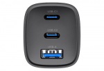 HAVIT UC20 kolme-porti GaN 65 W reisislm, must