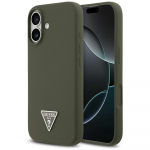 GUESS Etui Silikoonist Kolmnurklogo MagSafe iPhone'ile 17, khaki