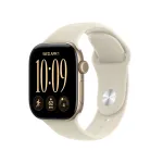 APPLE Watch Series 12 (GPS + Cellular) 42 mm vaalea kulta alumiiniumkorpus ja liivavrviline spordirannepael, S/M (MJG24QN/A)