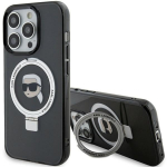Karl Lagerfeld KLHMP15LHMRSKHHK iPhone 15 Pro 6.1" tarny/must kvakaaneline rngas statiiv Karl Head MagSafe