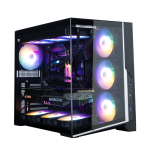 ZALMAN D40F, ATX Mid Tower arvutikorpus, 7 x 120mm FRGB ventilaatorit, must
