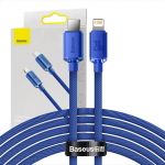 Baseus Crystal Shine AND #39;i kaabel USB-C to Lightningiga, 20W, PD, 2m (sinine)