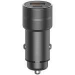 Energea autolaenutus. 1xUSB+1xUSB-C PD-QC 3.0 38W hall/pssmetallist Alu Drive PD20+