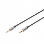 Digitus | AUX-audio kaabel Stereo | DB-510110-018-S | 3,5 mm pistik 3,5 mm pistikuga 3,5 mm stereopistik | 3,5 mm stereopistik