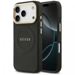 GUESS iPhone'i 17 Pro kest, hildub MagSafe'iga GUHMP17LPSAMSECK (PU W/ Peony Hot Stamp) must