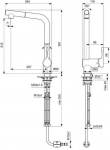 Ideal Standard Ceralook with pull-out spray Chrome