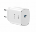 Swissten Edge USB-C laadija, GaN 20W, valge