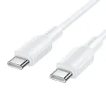 Borofone Kaabel BX127 Regalo - Type C kuni Type C - 1 meeter valge 20tk/karbis