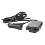 Amio autolaadija | 12W | USB-A | kaasnevad pikendusjuhtmestikuga