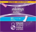 Always Liners Normal 60 gab.