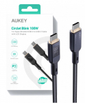 AUKEY CB-MCC102 nailonkaabel USB C - USB C 1,8m