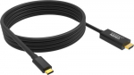 Vision TC 2MUSBCHDMI8K/BL mobiiltelefonikaabel Must 2 m USB C