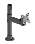 Ergonomic Solutions Old SpacePole Screen Mount with 200mm Swingarm, VESA