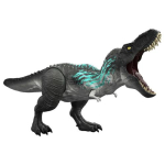 Mattel Jurassic World Muscle Madness Tyrannosaurus Rex actionfiguur, T-Rex karjumise ja ligamise funktsiooniga