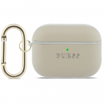 GUESS Kotiraud Grained Classic Logo Konks tegime AirPods Pro 3 kuldne