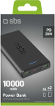 SBS TTBB10000FASTPD20K 10000 mAh 20W with Power Delivery Black