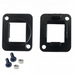 Lanview D-Size Keystone black AND silver color, Zinc alloy