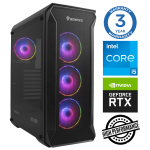 INTOP i5-12400F 16 GB DDR5 1 TB SSD M.2 NVMe RTX 5050 8 GB ilma OS-ta