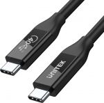 Unitek USB-C 100W PD kiirelaadimiskaabel, 8K, 0,8 m (C14100BK-0.8M)