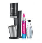 SodaStream Crystal 3.0 Metal, roostevaba teras, must