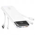 Charmast W2065 Power Bank | 20,000 mAh | 22.5W | PD | USB-A, USB-C, Lightning, Micro USB | white