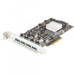 StarTech.com 4-pordne USB PCIe kaart - 10Gbps USB 3.1/3.2 Gen 2 tp-A PCI Express laienduskaart 2 kontrolloriga - 4x USB-A - USB PCIe lisakaart - Windowsi/Mac/Linuxi jaoks