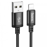 Hoco USB-kaabel A-pistik Lightning-pistik 2,4A 3 m X91 must
