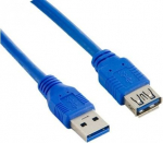 LANBERG pikenduskaabel USB 3.0 AM-AF sinine 1,8M