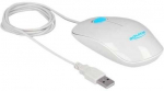 Delock Optiline 3-nuppulise LED-klapiaga hiir, valge
