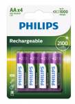 PHILIPS R6B4A210/10 Laetavad Patareid AA 4 tk