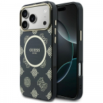 GUESS Etui IML Peony Dot MagSafe iPhone'ile 17 Pro Max must