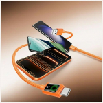 USAMS Kabel U92 18W USB-C USB-A 1,2m oran