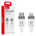 Amio -03910 andmelekut ja laadimiskaabel | USB-C kuni Lightning | 20W | 1m