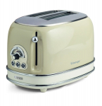 Ariete Vintage Toaster 155 (beige, 810 Watt, fr 2 Scheiben Toast)
