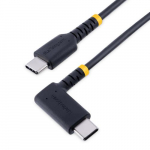 StarTech.com 6 tuumet (15cm) USB C laadimiskaabel iglaspeil - 60W PD 3A - Tugevad laadimiskaabel USB-C - Must USB 2.0 tp-C - Kivine Aramid kuit - Lhike USB laadimiskaabel