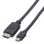 Value Mini Displayport kaabel, Mini Dp-Hdtv, M/M, 3 m