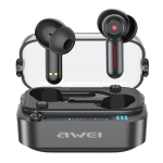 AWEI Bluetooth 5.3 T58 ANC TWS krvaklapid + dokkimisjaam must/must