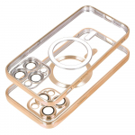 ELECTRO MAG COVER case compatible with MagSafe for IPHONE 16e gold