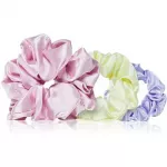 BrushArt Daisy Dreams Scrunchie - Satiinistest kangast juuksebandid (3 tk)