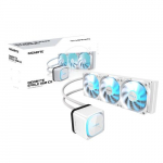 GIGABYTE EAGLE 360 ICE vedelik protsessori jahuti - 3x120mm ARGB ventilaatorid, tisvrvilis LCD-ekraan, DAISY-CHAIN, hildub Intel LGA 1851 ja AMD AM5 soklitega