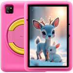 BLACKVIEW Tab 60 Pro Kids LTE 10,1-tolline HD+ 800x1280 IPS 60Hz 4GB/128GB kahetuumaline T606 1,6GHz 5MP esikamera/8MP tagakamera Aku 7700mAh Ilma laadijata USB Type-C Android 15 SD-kaardi pesa Roosa