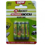 ROCKET Rocket Precharged HR03 850MAH ALWAYS READY Blister Pack 4pcs.