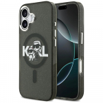 Karl Lagerfeld Etui IML Glitter Karl AND Choupette Sketch Logo MagSafe iPhone 17 must```