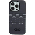 Audi IML MagSafe Case iPhone 15 Pro 6.1" tarna/must hardcase AU-IMLMIP15P-A6/D3-BK